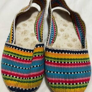 Base London Multicolor Striped Espadrilles